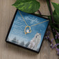 To My Badass Daughter (Artic Wolf Snow) - Forever Love Necklace