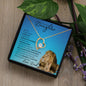 Precious Daughter from Dad (Lion Blue Card) - Forever Love Necklace