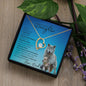 To my Special Daughter (Wolf) - Forever Love Necklace