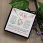 To My Beautiful Wife (Valentine Corner Hearts) - Forever Love Necklace