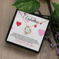 To My Beautiful Valentine (Heart Strings) - Forever Love Necklace