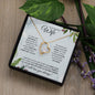 Wife (Christmas Holly Card) - Forever Love Necklace