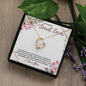 To My Secret Lover (Burgundy Card) - Forever Love Necklace