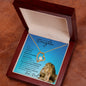 Precious Daughter from Dad (Lion Blue Card) - Forever Love Necklace