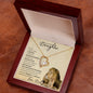 Beautiful Daughter from Dad (Beige Lion Card) - Forever Love Necklace