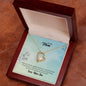 Mom From Son (Aqua Card) - Forever Love Necklace