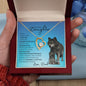 To My Badass Daughter From Dad (Wolf) - Forever Love Necklace