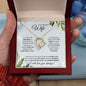 Wife (Christmas Holly Card) - Forever Love Necklace