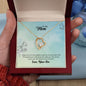 Mom From Son (Aqua Card) - Forever Love Necklace