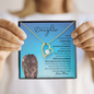 Badass Daughter from Mom (Blue Lioness Card) - Forever Love Necklace