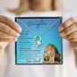 Badass Daughter From Dad (Blue Lion Card) - Forever Love Necklace