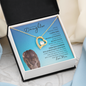 Badass Daughter from Mom (Blue Lioness Card) - Forever Love Necklace