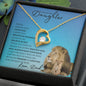 Precious Daughter from Dad (Lion Blue Card) - Forever Love Necklace
