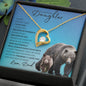 To My Badass Daughter from Dad (This Old Grizzley Card) - Forever Love Necklace