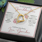 Granddaughter (Floral Frame Card) -Forever Love Necklace