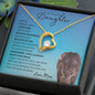 Beautiful Daughter from Mom (Lioness Blue Card)- Forever Love Necklace