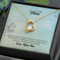 Mom From Son (Aqua Card) - Forever Love Necklace