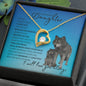 To My Beautiful Daughter - Open Closing (Wolf Theme) - Forever Love Necklace