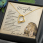 To My Badass Daughter from Dad (Lion Card) - Forever Love Necklace