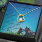 To My Beautiful Daughter from Mom (This MAMA BEAR Card) - Forever Love Necklace