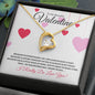 To My Beautiful Valentine (Heart Strings) - Forever Love Necklace