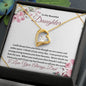 To My Beautiful Daughter (Miles Apart) - Forever Love Necklace