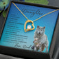 To my Special Daughter (Wolf) - Forever Love Necklace