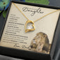 Precious Daughter from Dad (Beige Lion Card) - Forever Love Necklace