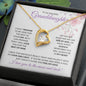To My Beautiful Granddaughter (Side by Side or Miles apart) - Forever Love Necklace