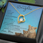 Daughter from Mom (New Lioness Card) - Forever Love Necklace
