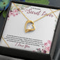 To My Secret Lover (Burgundy Card) - Forever Love Necklace