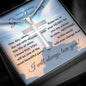 Granddaughter (Cross Card) - Stainless Cross Necklace
