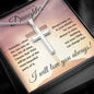 To My Amazing Daughter (Sunset Cross) - Stainless Cross Necklace