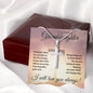 To My Amazing Granddaughter (Sunset Cross) - Stainless Cross Necklace