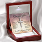 To My Amazing Granddaughter (Sunset Cross) - Stainless Cross Necklace