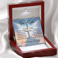 Granddaughter (Cross Card) - Stainless Cross Necklace