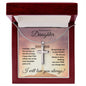 To My Amazing Daughter (Sunset Cross) - Stainless Cross Necklace