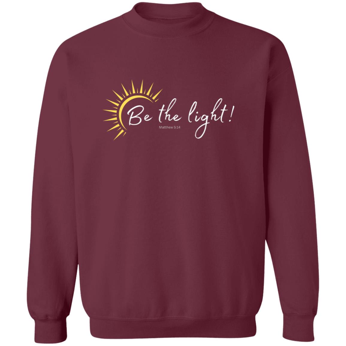 Be the Light (Matthew 5:14) Crewneck Pullover Sweatshirt