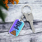 Drive Safe - Don't Do Stupid Shit (Purple Gradient)  - Graphic Dog Tag Keychain