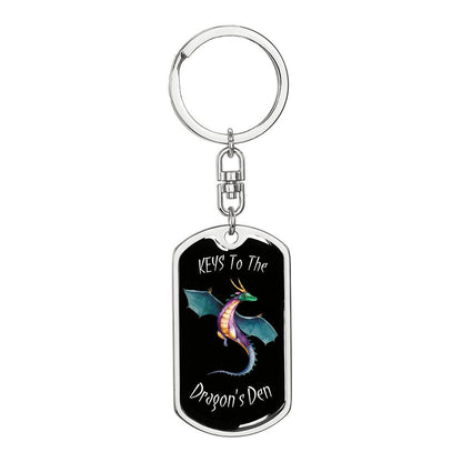 Dragon's Den 1 (Custom Private) - Swivel Dog Tag Key Chain