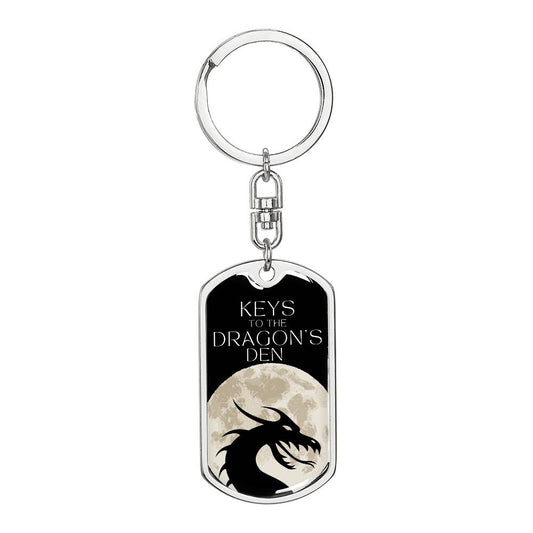 Dragon's Den 2 (Custom Private) - Swivel Dog Tag Key Chain