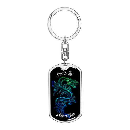 Dragon's Den 3 (Custom Private) - Swivel Dog Tag Key Chain