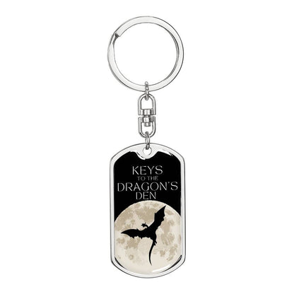 Dragon's Den 9 (Custom Private) - Swivel Dog Tag Key Chain