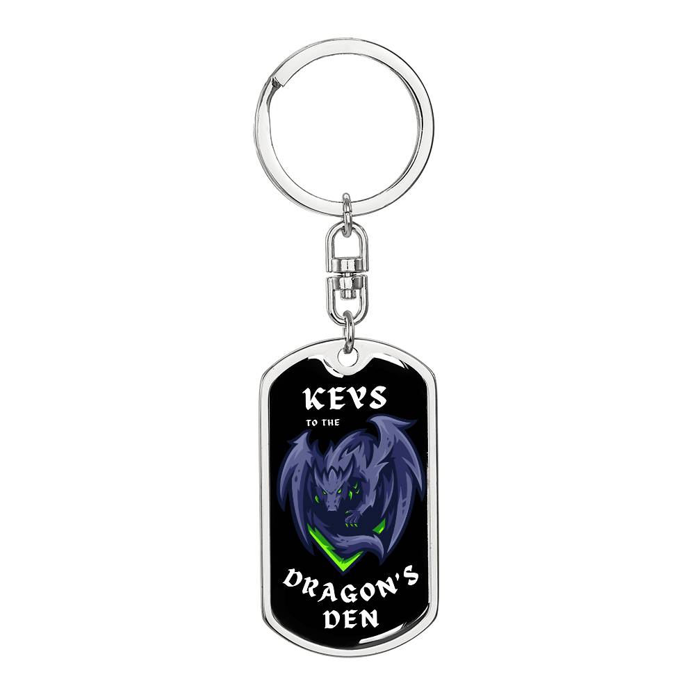 Dragon's Den 8 (Custom Private) - Swivel Dog Tag Key Chain