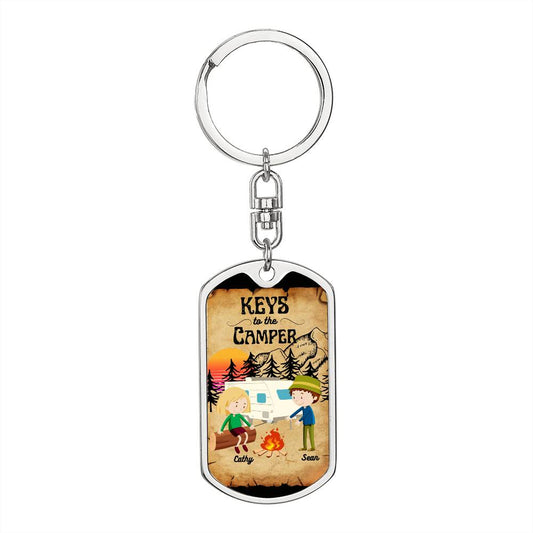 Sean's Happy Camper Key Chain 2