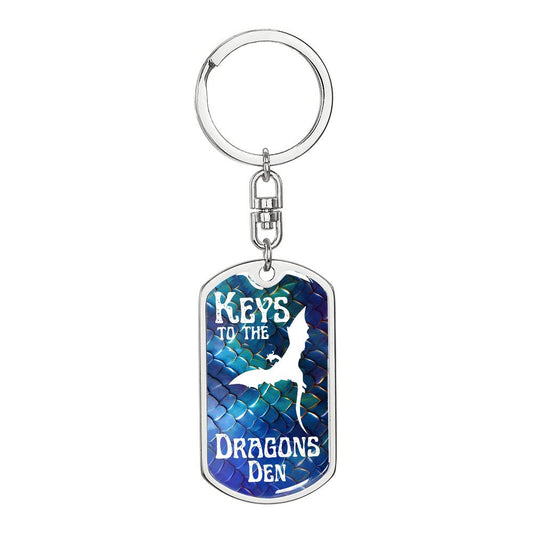 Dragon's Den 6 (Custom Private) - Swivel Dog Tag Key Chain