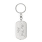 Bada$$ Niece (I am the Storm - pink) - Swivel Dog Tag Key chain