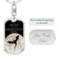 Dragon's Den 9 (Custom Private) - Swivel Dog Tag Key Chain