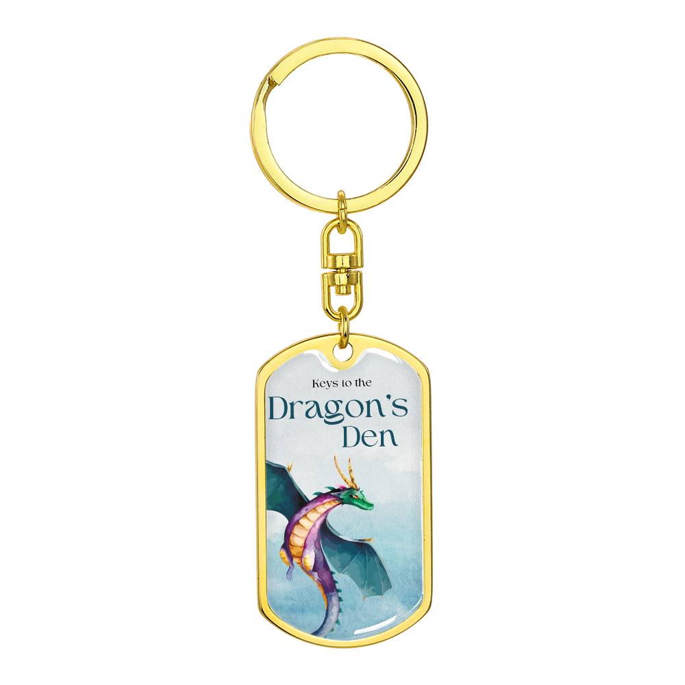 Dragon's Den 4 (Custom Private) - Swivel Dog Tag Key Chain