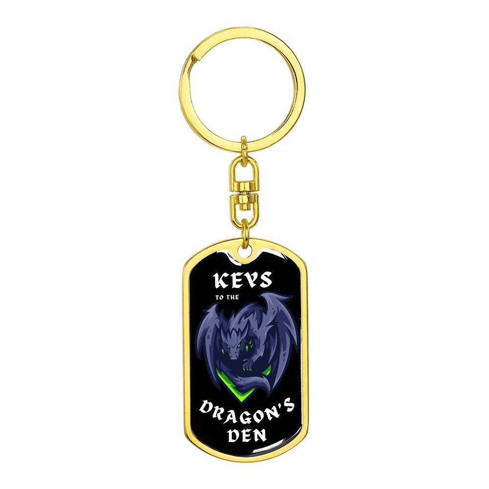 Dragon's Den 8 (Custom Private) - Swivel Dog Tag Key Chain